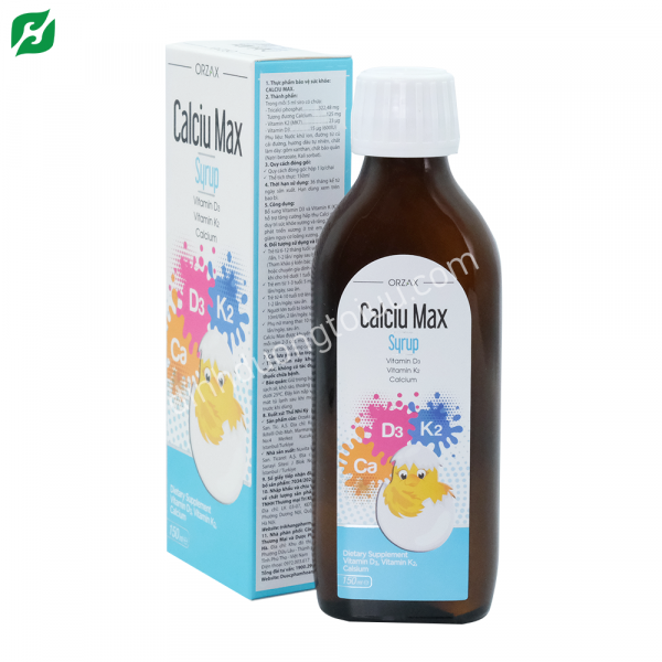 Calciu Max Syrup - Bổ sung canxi, vitamin D3 và vitamin K2