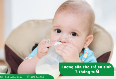 Lượng sữa cho trẻ sơ sinh 3 tháng tuổi là bao nhiêu?