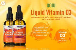 Read more about the article Dung dịch hỗ trợ xương khớp Liquid Vitamin D3 Now mua ở đâu?
