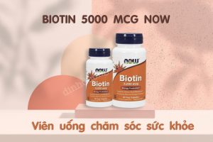 Read more about the article Viên uống đẹp da, tóc, móng Biotin 5000 mcg Now có tốt không?