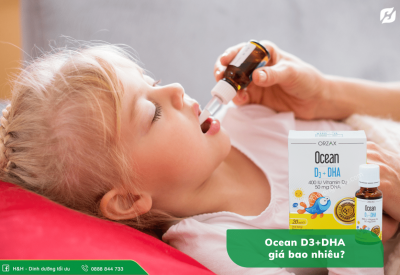 Ocean D3+DHA giá bao nhiêu? Tìm hiểu siro bổ sung vitamin D3 cho bé