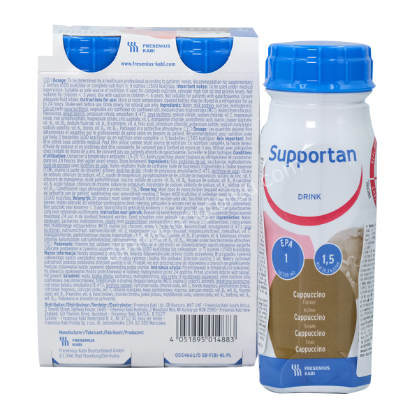 (Thùng 6 lốc) Sữa SUPPORTAN DRINK (200ml) - Dinh dưỡng vàng cho bệnh nhân UNG THƯ - Tặng gói Tư vấn Dinh Dưỡng trị giá 250.000đ