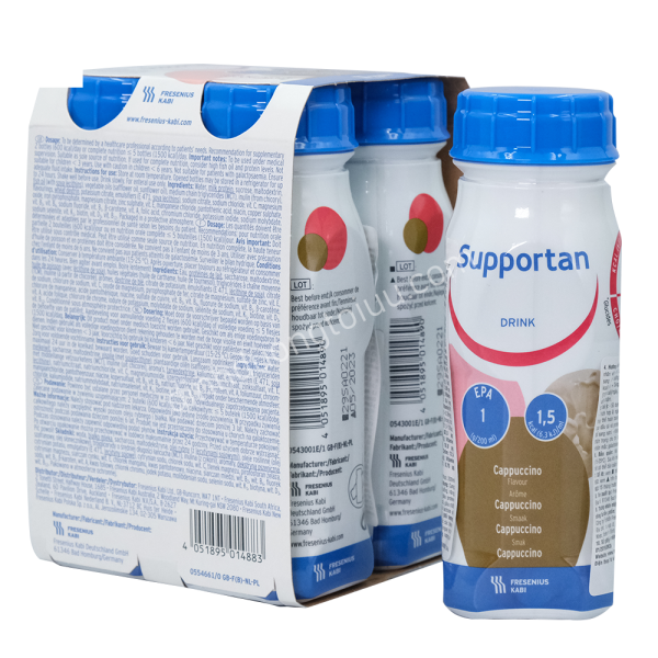 (Thùng 6 lốc) Sữa SUPPORTAN DRINK (200ml) - Dinh dưỡng vàng cho bệnh nhân UNG THƯ - Tặng gói Tư vấn Dinh Dưỡng trị giá 250.000đ