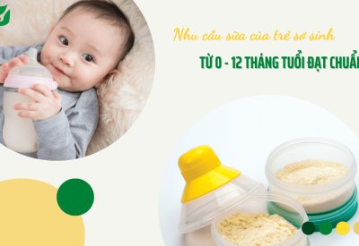 Nhu cầu sữa của trẻ sơ sinh theo từ 0 – 12 tháng tuổi đạt chuẩn