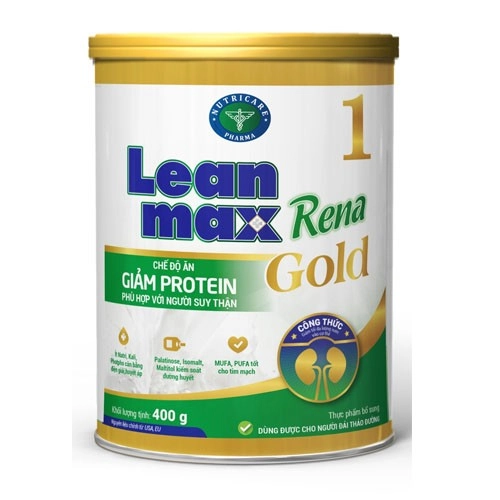 Sữa Lean Max Rena Gold 1 Dinh dưỡng cho bệnh nhân suy thận trước lọc, hỗ trợ kiểm soát đường huyết