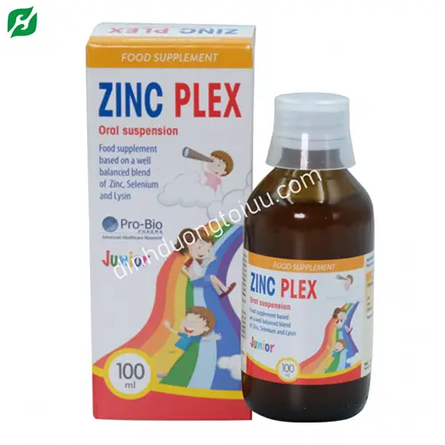 Thực phẩm bổ sung kẽm ZINC PLEX 100ml – Tăng đề kháng, kích thích tiêu hóa, giúp trẻ ăn ngon miệng