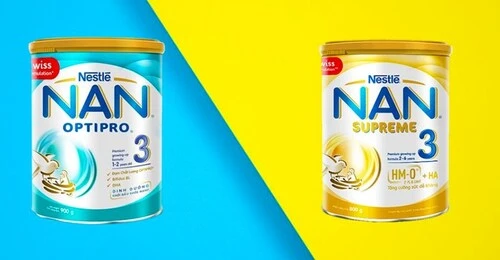 So sánh sữa Nan Supreme và Nan Optipro