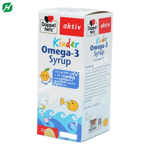 Doppelherz Kinder Omega-3 Syrup – Giúp trẻ THÔNG MINH và phát triển toàn diện