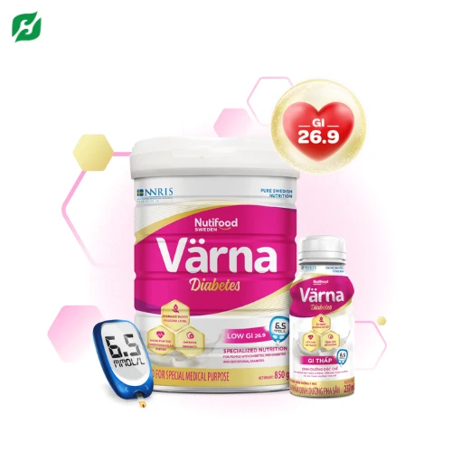 Sữa Varna Diabetes – Thực phẩm dinh dưỡng Y học hỗ trợ ổn định đường huyết, phục hồi sức khỏe