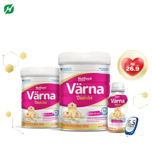 Sữa Varna Diabetes – Thực phẩm dinh dưỡng Y học hỗ trợ ổn định đường huyết, phục hồi sức khỏe