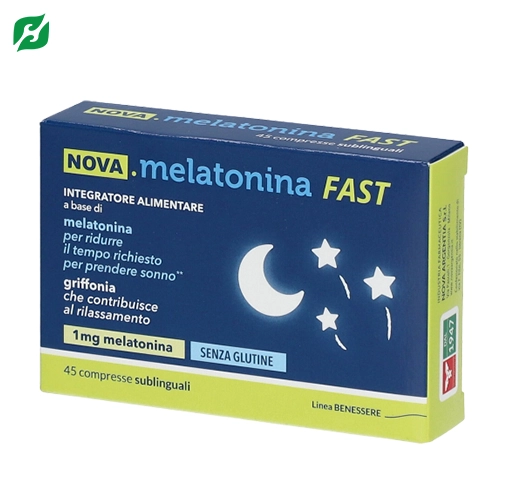 Viên uống hỗ trợ giấc ngủ Nova.melatonina Fast – Hỗ trợ giấc ngủ ngon, ngủ sâu giấc