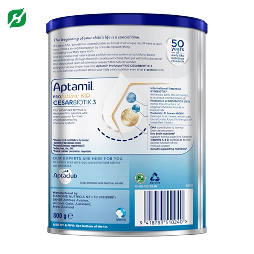 Sữa Aptamil Profutura KID CESARBIOTIK 3 – Dinh dưỡng cho trẻ từ 24 tháng tuổi trở lên